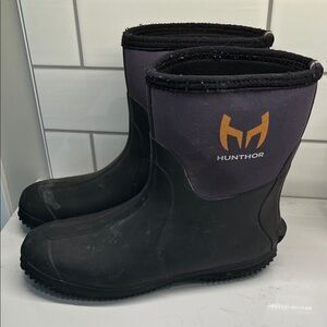 Hunthor Black Waterproof Mens Steel Shank Boots